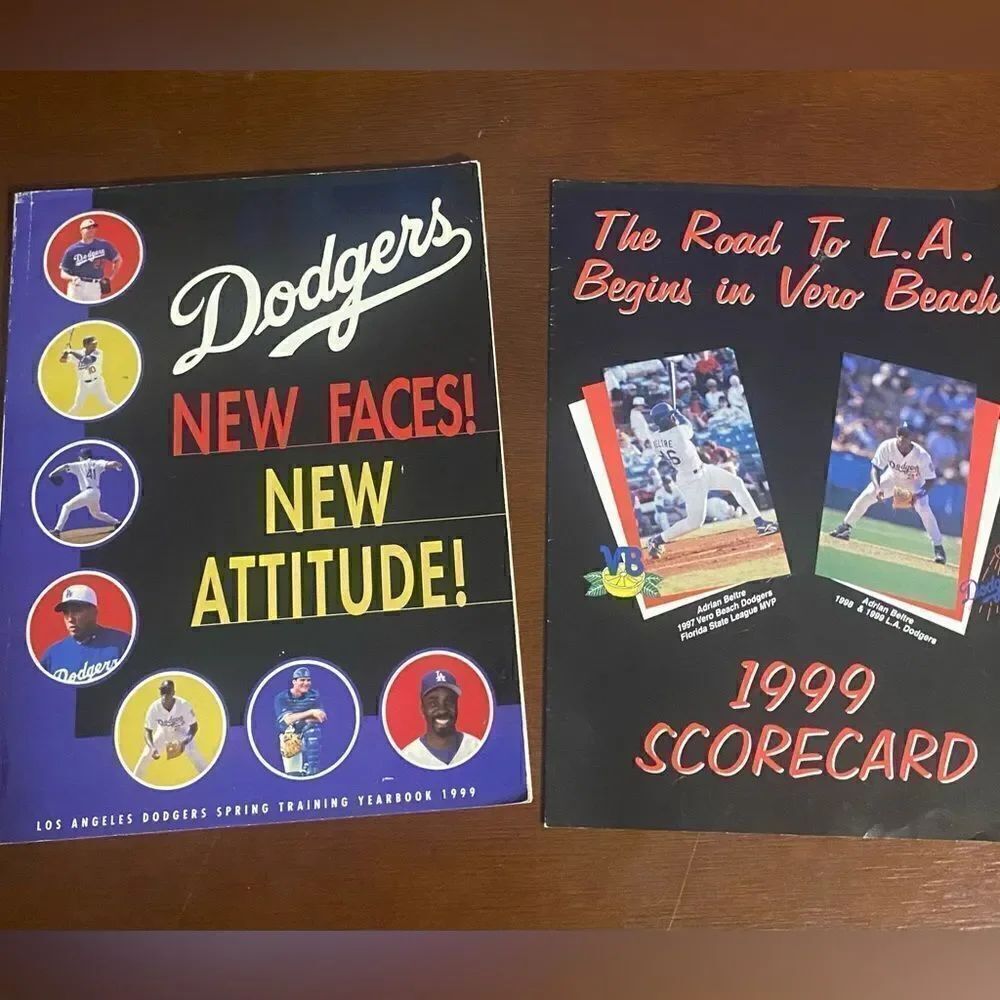 Vintage 1999 LA dodgers spring training program